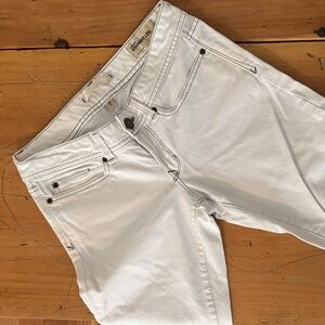 Low-Rise Straight Leg GAP White Jeans